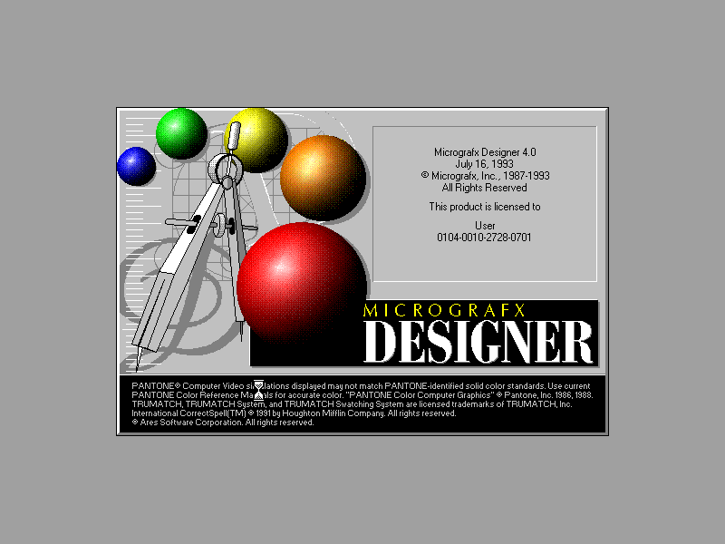 Micrografx Designer 4.0 - Splash